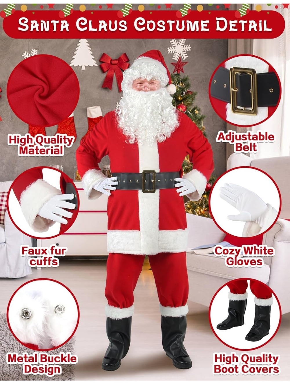 Santa Claus Costume XXL
Never worn, missing glasses and bag